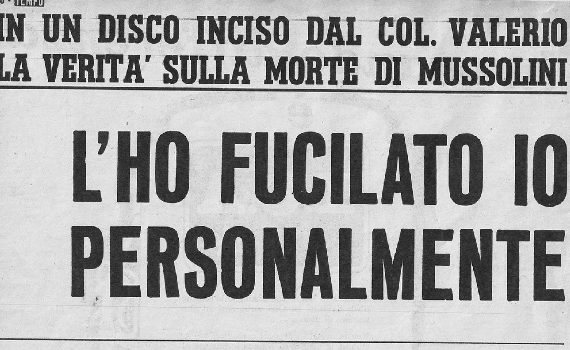 In uscita nel 2023 Come ho uccisio Mussolini di Walter Audisio